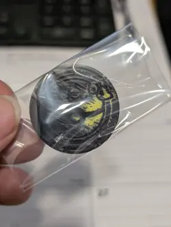 Pokemon Victini Red Mini Coin With Something On Back - Image 2