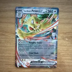 The Pokemon Company Pokemon TCG Team Rocket's Persian ex 260HP Sv10 Holo 150/182 - Image 1