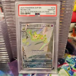 X2 2025 POKEMON SVP EN-SV BLACK STAR PROMO #212 REUNICLUS PSA 10 For Cali - Image 1