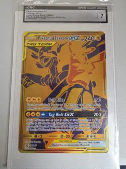Pokemon TCG - Pikachu & Zekrom GX Tag Team - JUMBO Black Star Promo SM248 - Image 1