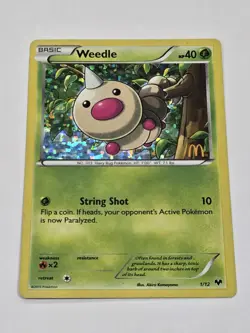 Weedle 001/012 Holo Promo McDonald's Promos 2014 MP - Image 1