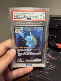 PSA 9 2023 Blastoise ex 200/165 SV 151 SIR Holo EN - Image 1