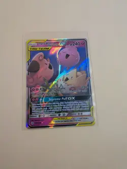 2019 Pokemon Togepi & Cleffa & Iglybuff GX 143/236 Tag Team NM - Image 1