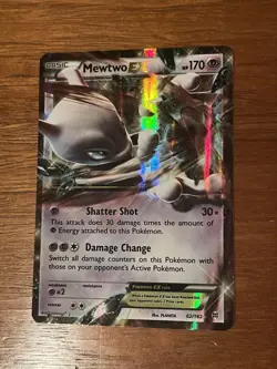 Mewtwo EX 62/162 Breakthrough Pokemon Holo 2015 NM - Image 1