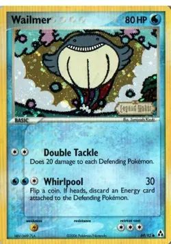 Pokemon TCG Wailmer Legend Maker Reverse Holo 69/92 NM - Image 1