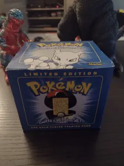 Pokemon MEWTWO 23k Gold Plated Trading Card 1999 Sealed With Box Limited Edition - Image 1