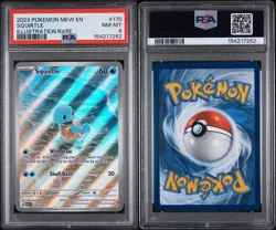 2023 Pokemon SV: 151 Squirtle 170/165 Illustration Rare IR PSA 8 - Image 2