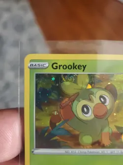 SWIRL 🌀 Grookey 010/202 Cosmos Holo Sword & Shield Pokemon Card - Image 2