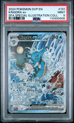 POKEMON SHROUDED FABLE KINGDRA EX #131 ILLUSTRATION PSA 9 MINT #110495908 - Image 1