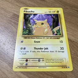 Pikachu 35/108 Common Evolutions Pokemon NM - Image 2