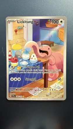 Pokemon TCG Lickitung Illustration Temporal Forces 180/162 - Image 2