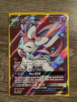 Pokemon TCG Sylveon GX Full Art 140/145 Guardians Rising Ultra Rare LP - Image 1