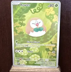 Pokemon TCG Rowlet 090/088 Reverse Holo Secret Rare Basic 80 HP English - Image 1