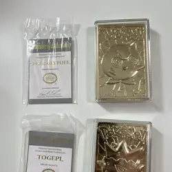 Pokemon TCG 1999 Burger King 23kt Gold-Plated Mewtwo, Togepi, Jigglypuff English - Image 2