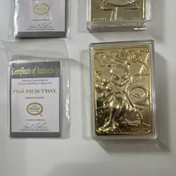Pokemon TCG 1999 Burger King 23kt Gold-Plated Mewtwo, Togepi, Jigglypuff English - Image 4