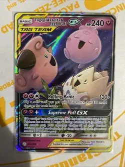 Pokemon TCG Togepi Cleffa Igglybuff GX Card 143/236 Cosmic Eclipse - Image 1