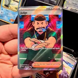 Pokemon Judge 228/091 SV: Paldean Fates Ultra Rare Full Art Holo Trainer English - Image 1