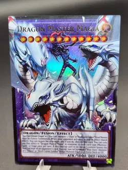 Yugioh BLGG-EN137 Dragon Master Magia (Extended Art) - Ultra Rare 1st Edition NM - Image 1
