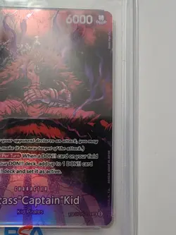 Eustass "Captain" Kid PSA 10 - One Piece OP07 074 English Foil 2024 - Image 4