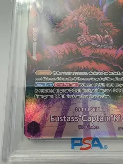 Eustass "Captain" Kid PSA 10 - One Piece OP07 074 English Foil 2024 - Image 5