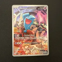Pokemon TCG Destined Rivals Team Rockets Wobbuffet Promo Card 203 NM Condition - Image 1
