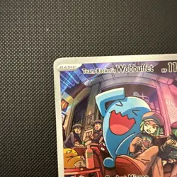 Pokemon TCG Destined Rivals Team Rockets Wobbuffet Promo Card 203 NM Condition - Image 2