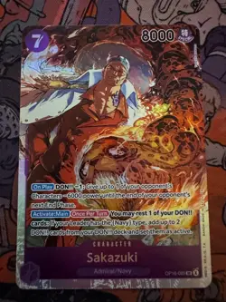 Sakazuki OP16-065 Super Rare The Time of Battle One Piece Near Mint - Image 1