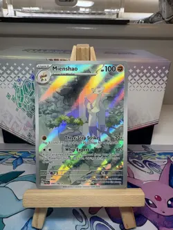 Mienshao Pokemon Card Paradox Rift 200/182 Holo Illustration Rare TCG - Image 1