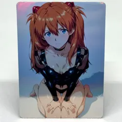 Neon Genesis Evangelion Asuka Langley Soryu Goddess Anime Waifu ACG Foil Card - Image 1