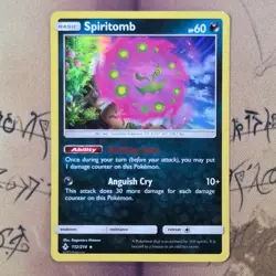 Spiritomb 112/214 SM Unbroken Bonds Holo NM Pokemon Card English - Image 1