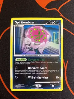 Spiritomb 32/99 Crosshatch Reverse Holo Pokemon League Promo Card NM - Image 1
