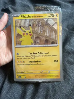 Pokemon TCG Promo Pikachu At The Museum Jumbo Card Sealed - Image 1