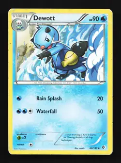 Dewott 40/149 Boundaries Crossed HP Pokemon Card TCG - Image 1