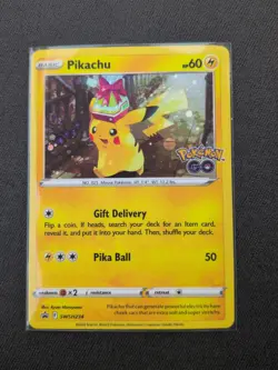 Pokemon Pikachu SWSH234 Cosmos Holo Black Star Promo Card - Image 1