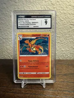 Special Delivery Charizard SWSH075 SWSH: Sword & Shield Promo Cards Holo CGC 9 - Image 1