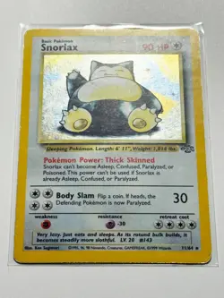Pokemon TCG Jungle 11/64 Snorlax Holo Rare Vtg WotC Card Unlimited MP - Image 2