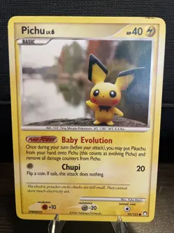 Pichu Mysterious Treasures Regular Card 93/123 LP Condition - Image 1