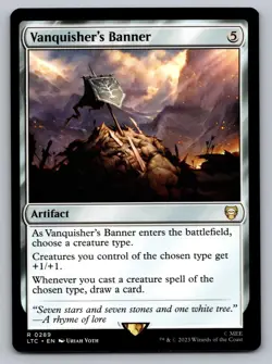 Vanquisher's Banner #289 (NM) Lord of the Rings LTC Magic MTG - Image 1