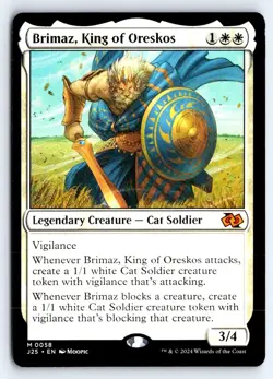 Brimaz, King of Oreskos (Anime) 58 Foundations Jumpstart Magic: The Gathering NM - Image 1