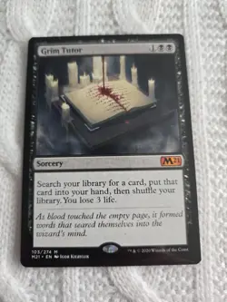 1x Magic MTG: Grim Tutor - Core Set 2021 (M21) Mythic Rare NM x1 - Image 1