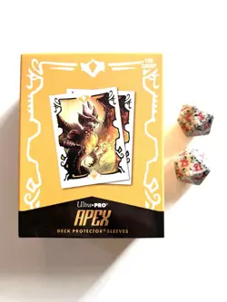 Abzan Clan Tarkir Dragonstorm Apex Sleeves By Ultra Pro & 2 Dice New - Image 1