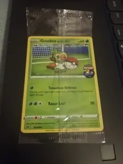 Grookey on the Ball Pokemon Futsal Promo Card Sealed - Image 1