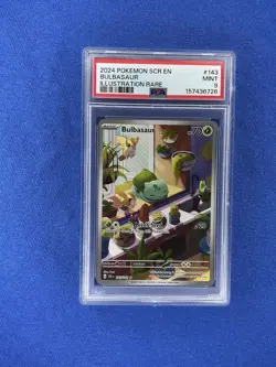 2024 POKEMON SCR EN-STELLAR CROWN ILLUSTRATION RARE #143 BULBASAUR PSA 9 - Image 1