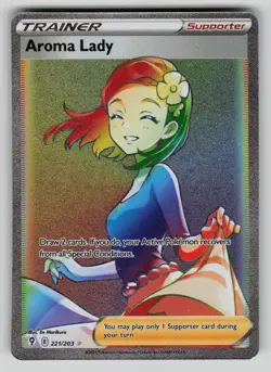 Aroma Lady 221/203 Evolving Skies Pokemon NM - Image 1