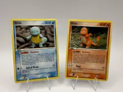 Pokemon Lot Of 2 Ditto (Squirtle & Charmander) 37/113 & 64/113 EX Delta Species - Image 1