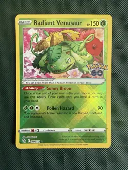 Radiant Venusaur 004/078 Pokemon Go Holo - Image 1