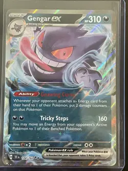 Gengar ex 104/162 Temporal Forces NM/M Pokemon - Image 1