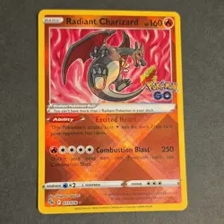 The Pokemon Company Radiant Charizard 011/078 Holo - Pokemon GO - EN - 2022 - Image 1