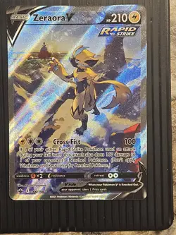 Zeraora V 166/198 SWSH06 Chilling Reign Alternate Art Pokemon - Image 1