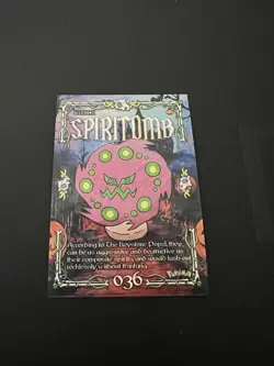 PRISMA Pokemon Spiritomb Trick or Trade 036 Holo English 2024 - Image 2
